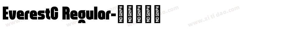 EverestC Regular字体转换
